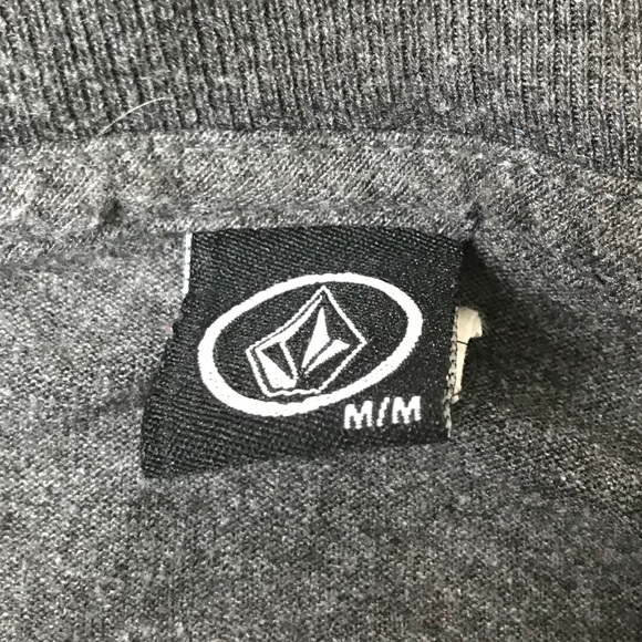 Volcom Shirt Men Size Medium Gray Long Sleeve - Picture 5 of 5